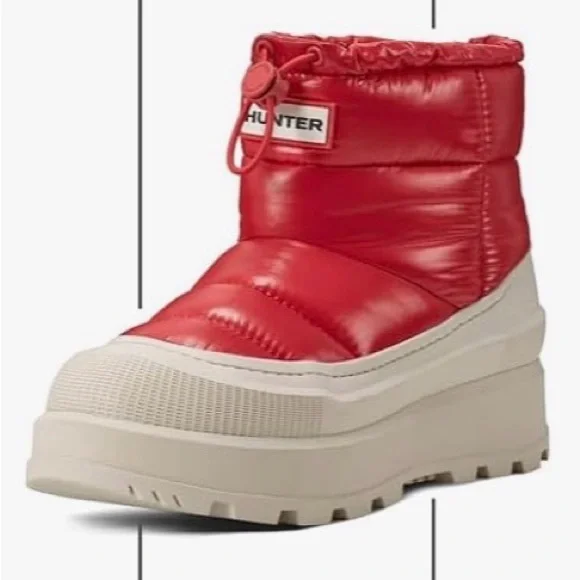 Hunter AMBLE RED PLATFORM INSULATED BOOTS US 9 $190 - Picture 9 of 9